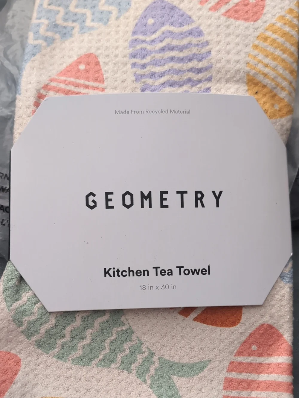 Geometry Fish Flip Tea Towel- 18